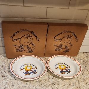 Vintage Corelle UH-OOOOOO SPAGHETTIOS Bowls Set Of 2 NEW IOB